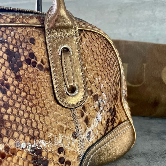 Gucci Python Bowler Purse NWT - Picture 11 of 16